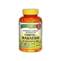 Imagem de Cloreto De Magnésio P.A. + Vitamina B6 - 120 Cápsulas 800mg Unilife