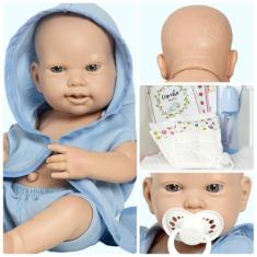 Bebê Reborn Menino 100% Silicone + Mamadeira Urso - Milk Brinquedos -  Boneca Reborn - Magazine Luiza