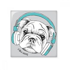 Imagem de Headset Music Vitality Sounds Dog Azulejo de cerâmica brilhante Decalque de tijolo esmaltado
