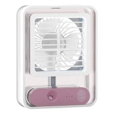 Imagem de Ventilador Usb Multifuncional Com Umidificador E Leds - Higa