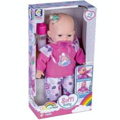 Imagem de Boneca Soffi Baby Unicornio 34Cm Cotiplas