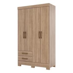 Imagem de Guarda Roupa Solteiro Fabuloso Jequitibá Brilho  Briz Móveis - Briz Mo