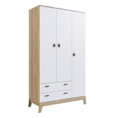 Imagem de Guarda Roupa Infantil 108Cm 3 Portas 2 Gavetas 006 Itapuã/Branco - Completa Móveis