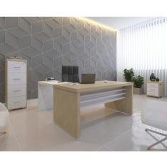 Imagem de Conjunto Mesa Para Escritorio Tamburato 1600 E Mesa De Apoio 890 E Gav