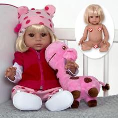 Imagem de Boneca Bebe Reborn Princesa De Silicone Enxoval Barbie 48 Cm - Cegonha