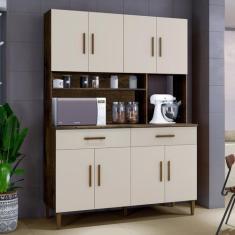 Imagem de Armário Para Cozinha 8 Portas 2 Gavetas Fortaleza Kaiki Móveis