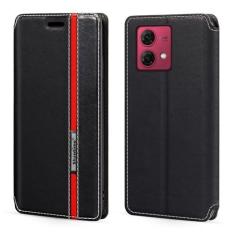 Imagem de Capa para Motorola Moto G84 5G, capa flip de couro com fecho magnético multicolorido, com suporte para cartão para Motorola Moto G84 5G (6,5 polegadas)