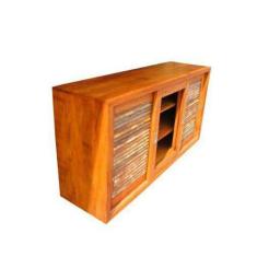 Imagem de Balcão Rústico Madri Em Madeira De Demolição - Cód 1244 - Barrocarte