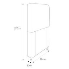 Imagem de Cabeceira Estofada Lady 90 cm Solteiro Com Capitonê  Suede Roxo - Doce Sonho Móveis