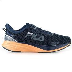 Imagem de Tênis Fila Racer Curve Marinho e Laranja - Masculino