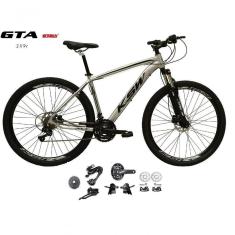 Imagem de Bicicleta Aro 29 Ksw Xlt Kit 2x9 Gta Sunrun Freio Disco K7 11/36 Pedivela 24/38d Garfo Com Trava - Prata Tam.17