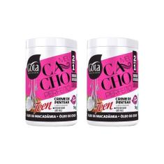 Imagem de Creme Para Pentear Gota Dourada Oleo Macad/Coc 1Kg-Kit C/2Un