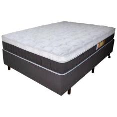 Imagem de Cama Box Casal + Colchão Relaflex Regent 138x188x59 Mola Verticoil Vis