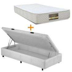 Imagem de Cama Box Bau Solteiro Americano Cosmopolita com Colchão Dabe Hotel Ens