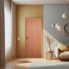 Imagem de Porta de Madeira Lisa 210x110cm Bondoor Ipê