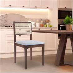 Imagem de Kit 4 Cadeiras Sala de Jantar Nivea Amêndoa Gran Belo