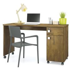 Imagem de Escrivaninha Para Computador office Malta Canela - Lukaliam Móveis