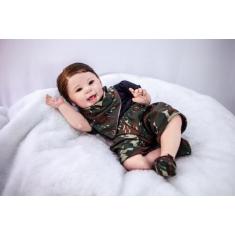 Imagem de Bebê Reborn Menino  Realista Fio A Fio Com Enxoval - Mundo Azul E Rosa