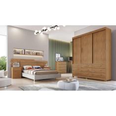 Imagem de Guarda Roupa Solteiro 3 Portas 9 Gavetas - Capri-Cumaru - Móveis Novo Horizonte