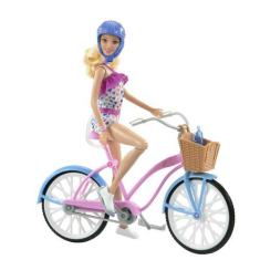 Imagem de Boneca Barbie Ciclista Com Bicicleta - Mattel Hby28
