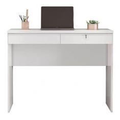 Imagem de Mesa de Computador Felicia Escrivaninha 2 Gavetas JCM Cor Branco