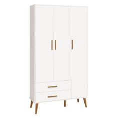 Imagem de Guarda Roupa Infantil Isis 3 Portas e 2 Gavetas - Reller Móveis Branco