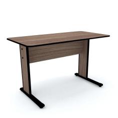 Imagem de Mesa P/ Escritório 121X61 Pandin Maxxi - Walnut/Preto