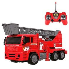 Imagem de Carrinho De Controle Remoto Caminhão Bombeiros Americano