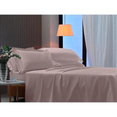 Imagem de Jogo de Cama 300 Fios Algodão Percal Nobless Appel Rosa Secrets - Queen