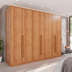 Imagem de Guarda-roupa Casal 6 Portas 6 Gavetas An polis 100% Mdf Cinam