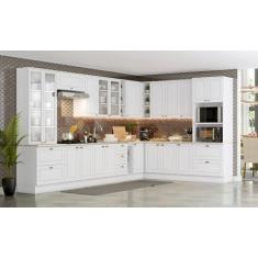 Imagem de Cozinha Modulada Americana com 19 Peças Branco Hp - Henn