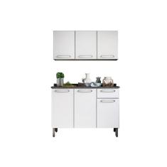 Imagem de Kit De Cozinha Completa 2 Peças Evidence (1 Armário + 1 Balcão) C2p07 Branco - Bertolini