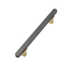 Imagem de armário de cozinha cinza dourado segura os botões e os puxadores do armário de vinho da cômoda, ferragem da porta da mobília, ouro cinza 192mm