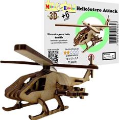 Imagem de Brinquedo Quebra Cabeça 3D Helicoptero Attack