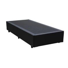 Imagem de Base Box Solteirão King Sintético Preto 203x96x40xm