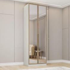 Imagem de Guarda-Roupa Solteiro Modulado Predileto 2 Portas com Espelho