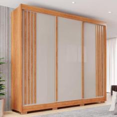 Imagem de Guarda Roupa Casal 3 Portas E 4 Gavetas Atenas - Sallêto  - Cinamomo/O