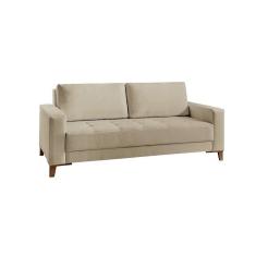 Imagem de Sofá Fixo Orion Até 4 Lugares Luxo 2,20m Castellar Móbile Linho Bege