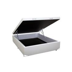 Imagem de Base Box Baú Viúva Sintético Branco - 39x128x188