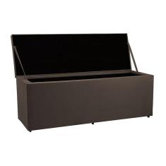 Imagem de Recamier Baú 1,60m Madrid Suede Marrom Dal Poz Estofados