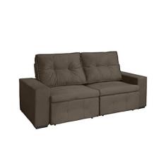Imagem de Sofa + Pillow Berlim Marrom 2,00m 3 Lugares REC ESTOFADOS