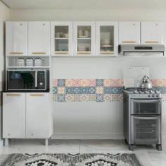 Imagem de Cozinha Modulada 3 Peças 9 Portas Aço Diamante Telasul