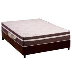 Imagem de Cama Box Viúva: Colchão Ortopédico Polar D28 Orthoface Vip Brown + Bas