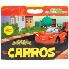 Imagem de Livro - Megapad - Colorir & Atividades: Carros