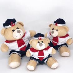 Imagem de Trio de Ursinho Pelúcia Para Nicho P18cm M20cm G25cm Vários Modelos - 
