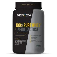 Imagem de 100 Pure Whey Zero Lactose - Baunilha 900G - Probiótica - Probiotica