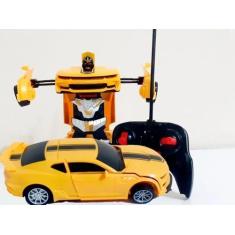 Imagem de Brinquedo Carrinho Camaro De Controle Remoto Transformers Robo.(Amarel