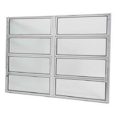 Imagem de Janela Basculante de Alumínio Duplo 0,60x1,20 Brilhante