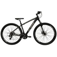 Imagem de Bicicleta Aro 29 Ksw Xlt 27v Freios Hidráulicos K7 Garfo com Trava - Preta com Prata