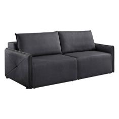 Imagem de Sofá 3 Lugares Retrátil Urban Linho Grafite 220 cm